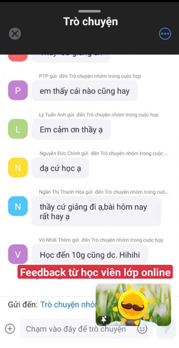 Cảm nhận của học viên