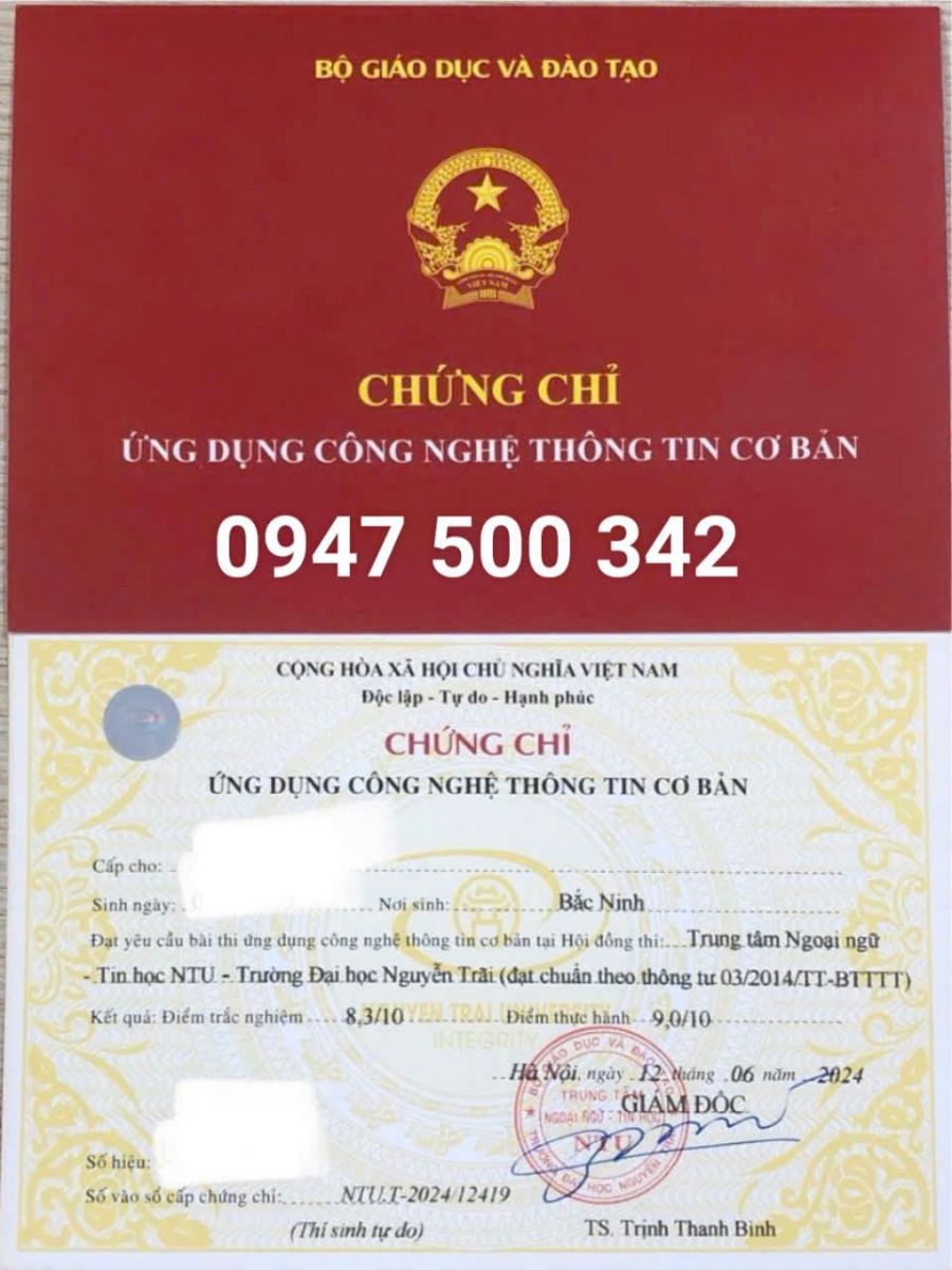 Tin học thông tư số 03 tại Hà Nội